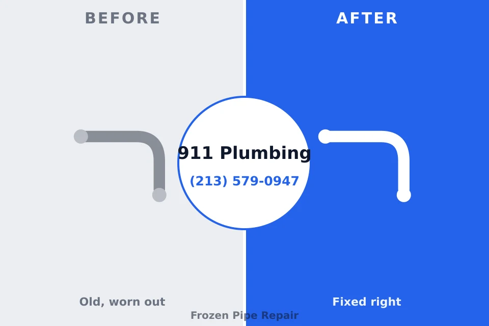 Before and after: plumbing repair North Decatur, GA